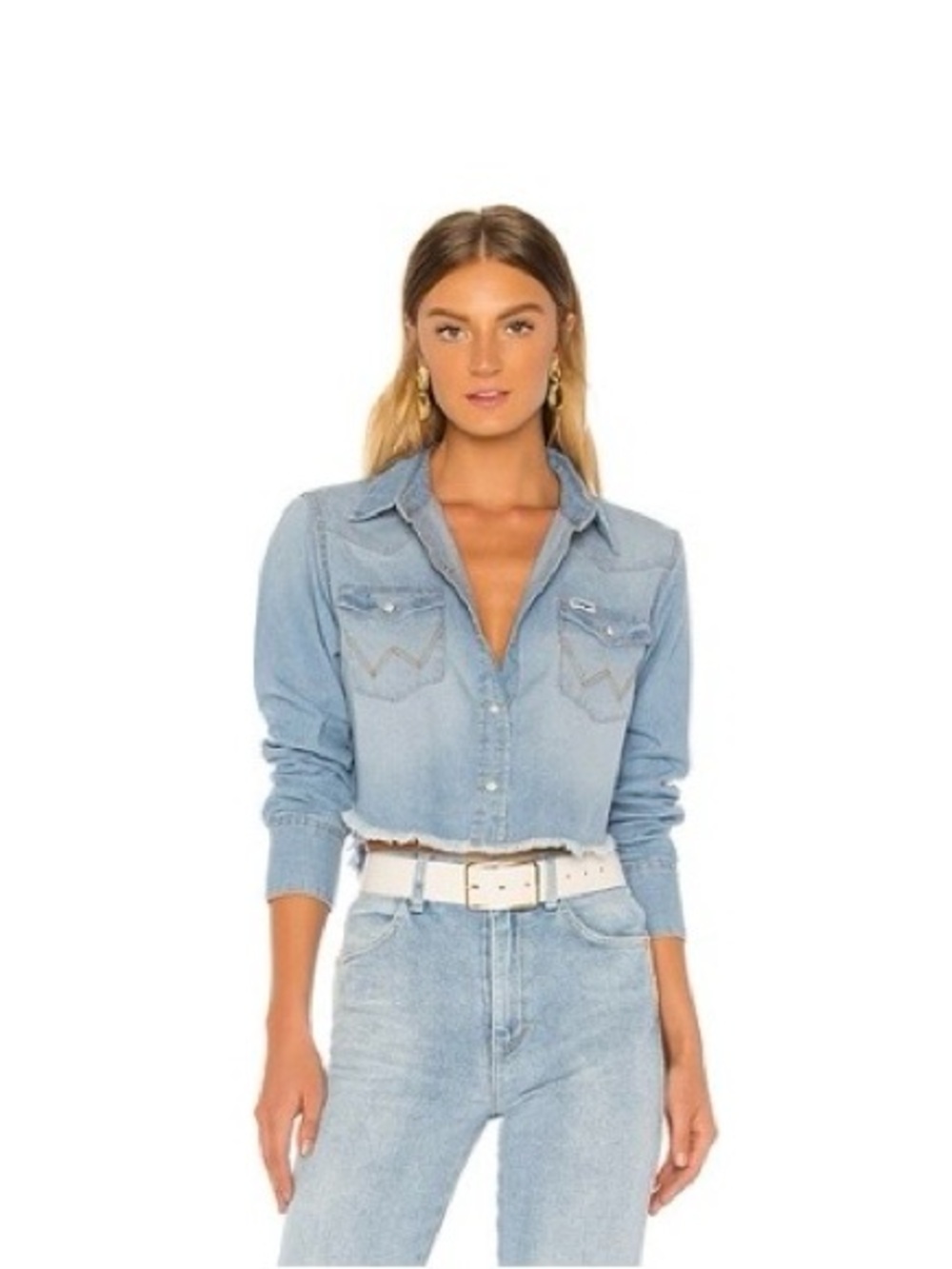 Cropped Denim Top